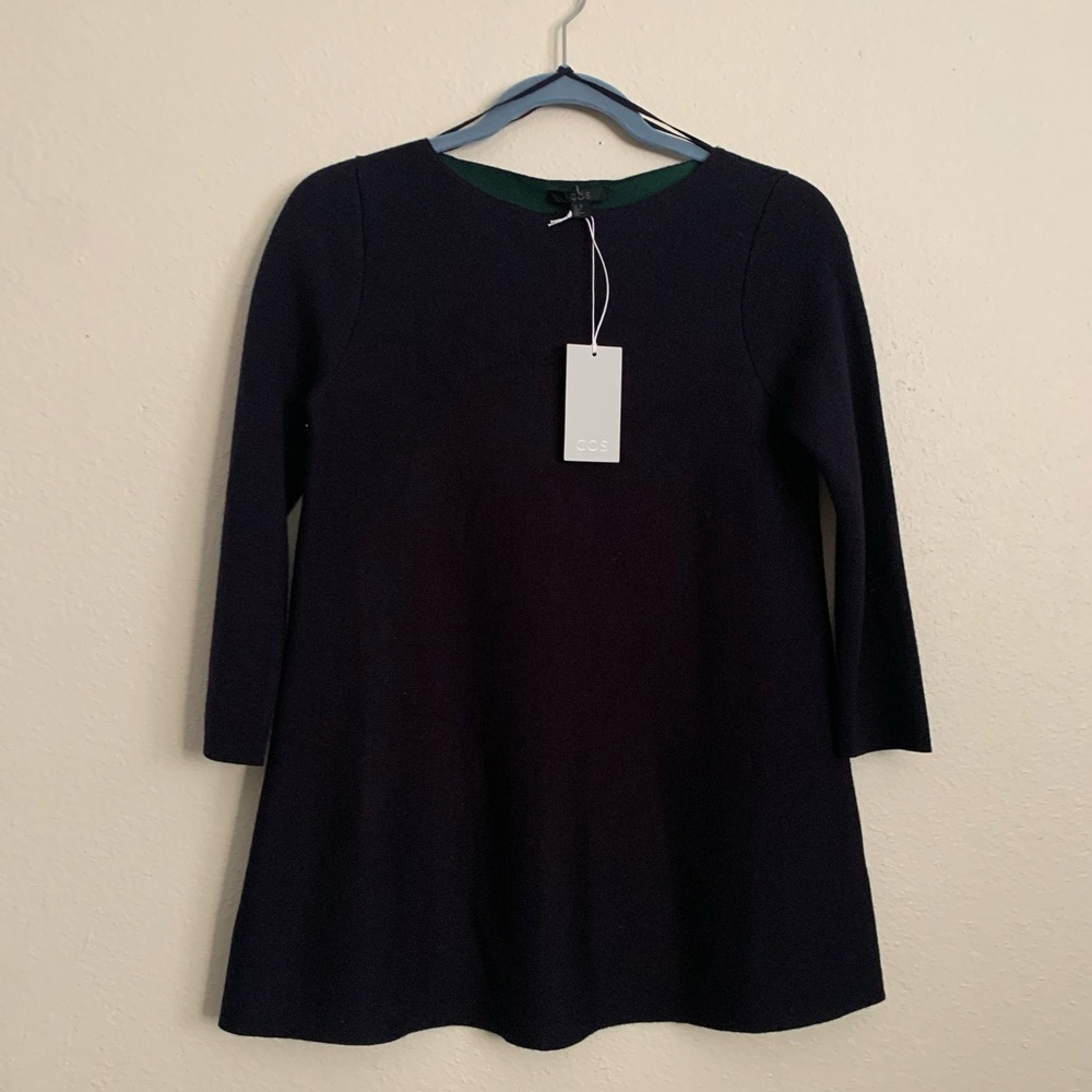 COS Boatneck Wool Blend Sweater